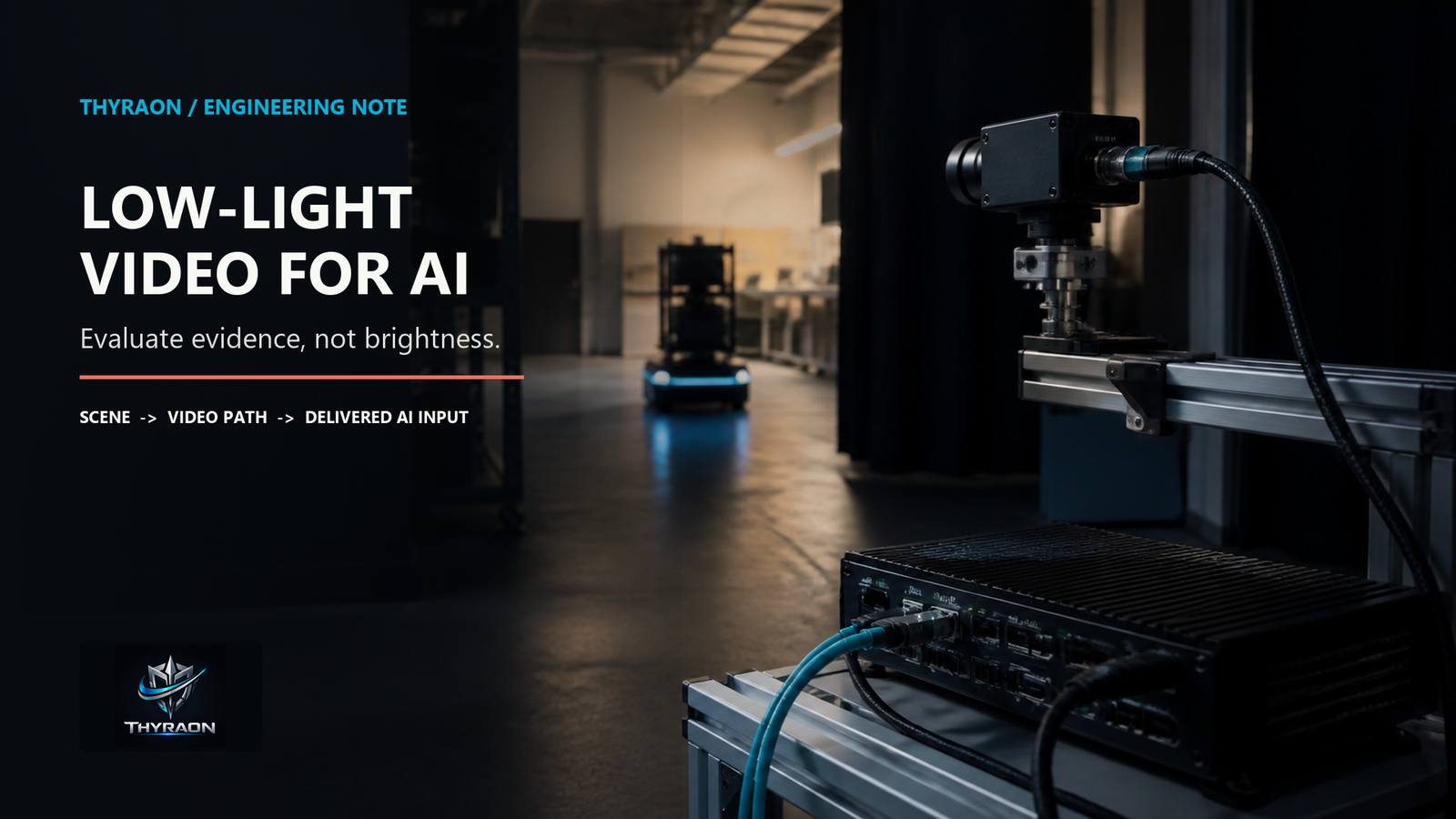 Low-Light Video for AI: Evaluate Evidence, Not Brightness